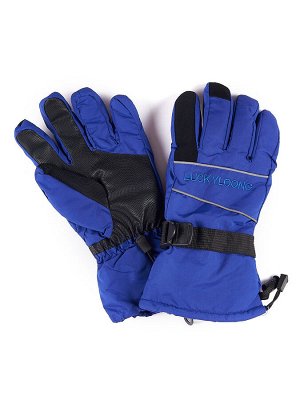 Мужские зимние спортивные перчатки синего цвета 1663S