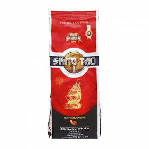 Молотый кофе  фирмы «TrungNguyen»
«SANGTAO  №1» 
Состав: кули, робуста.
Вес: 340 грамм.