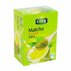 Пудровый чай матча латте (зеленый чай, сливки, сахар) 1 пачка/10 стиков