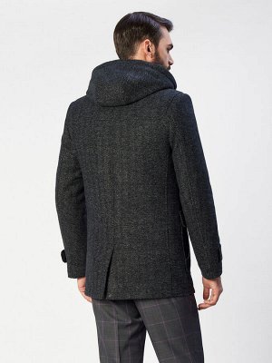 2017 S BLACK DK GREY/ Пальто мужское