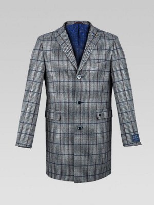 2053У-1 S TADDEO GLEN PLAID DK GREY/ Пальто мужское