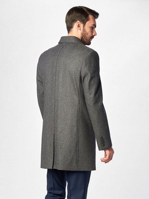 5014 m melton grey/ пальто мужское