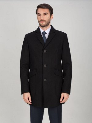 5017 melton black/ пальто мужское