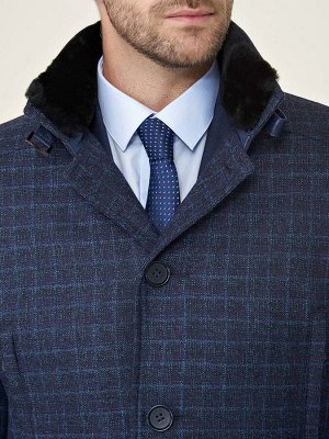 2057 M TERLANO DK NAVY/ Пальто мужское