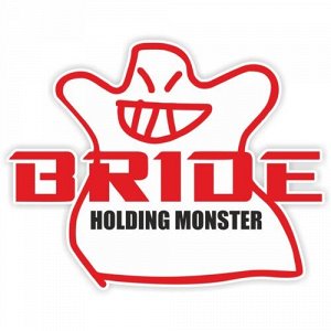 Наклейка BRIDE Holding Monster