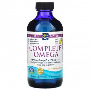 Nordic Naturals, Complete Omega, с лимонным вкусом, 237 мл (8 жидк. унций)