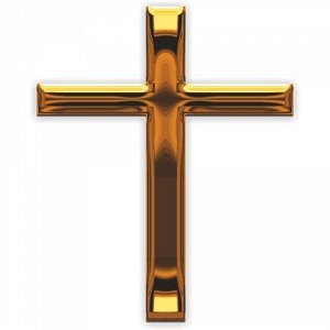 Наклейка Золотой крест