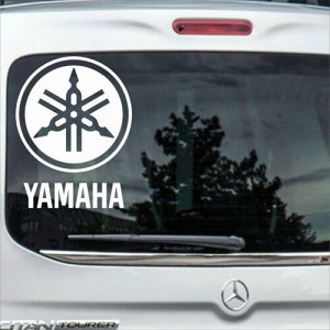 Yamaha Чтобы узнать размеры наклейки, воспользуйтесь пожалуйста кнопкой "Задать вопрос организатору". Наклейки можно изготовить любого размера по индивидуальному заказу. Напишите в сообщении нужный ра