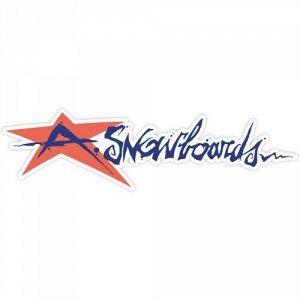 Наклейка A Snowboards logo