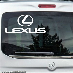 Lexus Чтобы узнать размеры наклейки, воспользуйтесь пожалуйста кнопкой "Задать вопрос организатору". Цвета одноцветных наклеек: белый, черный, розовый, красный, бордовый, оранжевый, желтый, зеленый, г