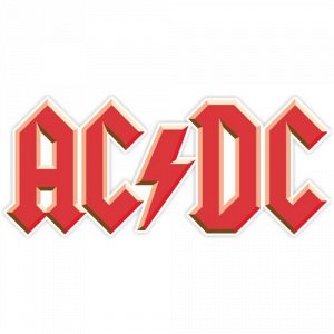 Наклейка AC DC