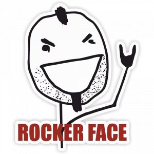 Наклейка Rocker face