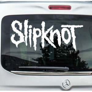 Slipknot Чтобы узнать размеры наклейки, воспользуйтесь пожалуйста кнопкой "Задать вопрос организатору".  Наклейки можно изготовить любого размера по индивидуальному заказу. Напишите в сообщении нужный