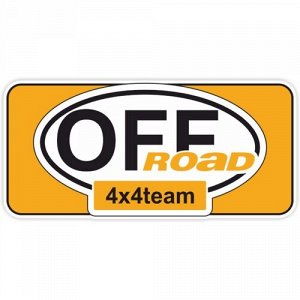 Наклейка Off road 4x4 team