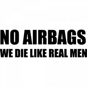 Наклейка No airbags Вариант 2