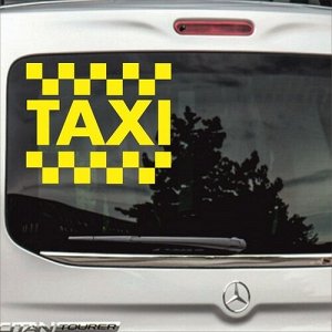 Наклейка taxi coube