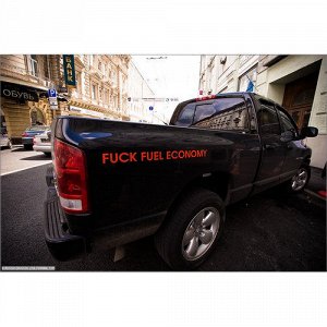 На авто FUCK FUEL ECONOMY