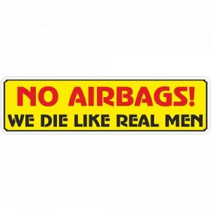 Наклейка No airbags