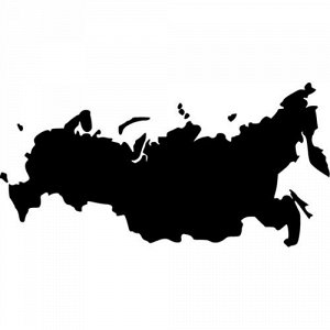 Наклейка Карта России