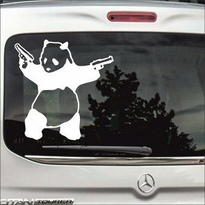 Наклейка Guns Panda