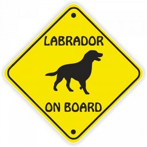 Наклейка labrador on board