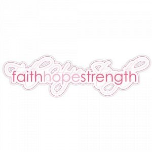 Наклейка Faith Hope Strength