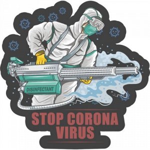 Наклейка stop corona