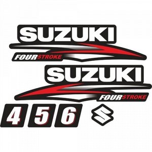 Наклейка Suzuki Foor Stroke 4,5,6 (комплект)