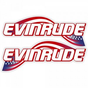 Наклейка Evinrude. Вариант 3. Комплект.