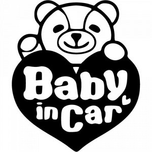 Baby in car bear (Ребенок в машине)