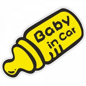 Наклейка Baby in car 4