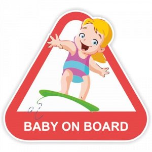 Наклейка Baby on board 8