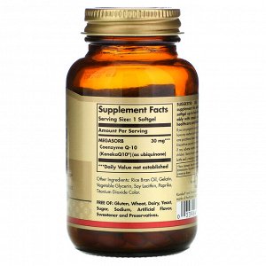 Solgar, Megasorb CoQ-10, 30 мг, 120 капсул