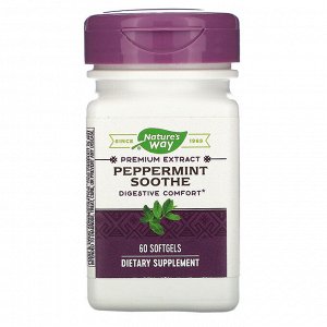Nature&#x27 - s Way, Peppermint Soothe, 60 Softgels