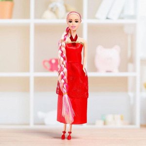 Кукла модель "Анита" с длинными волосами, МИКС