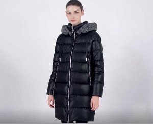 Куртка зимняя черная + ткань