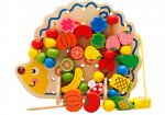 Развивающая игрушка ежик с фруктами