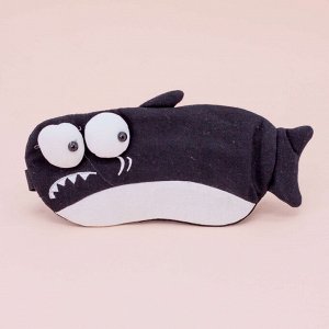 Маска для сна гелевая "Shark", black