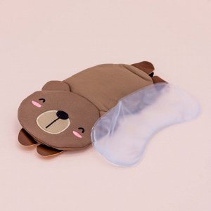 Маска для сна гелевая "Resting Bear", brown