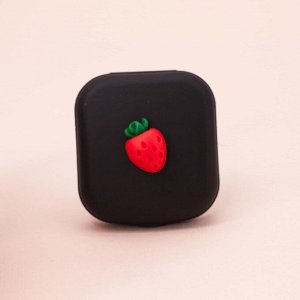 Контейнер для линз "Mini Strawberry", black