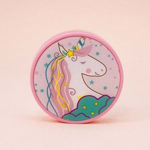 Контейнер для линз "Unicorn in the stars", pink