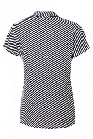 Рубашка поло женская (черный/белый)