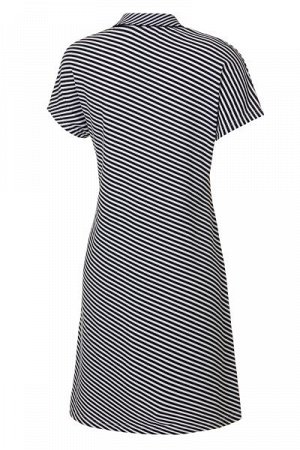 Платье Поло женское (черный/белый)