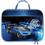 ПАПКА ПОРТФЕЛЬ А4 &quot;SPEED CAR&quot; 35*27 СМ НА МОЛНИИ С РУЧКАМИ