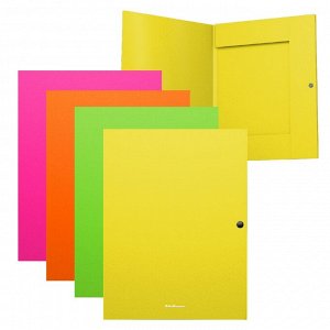 Папка на кнопке а4 "matt neon" 3 клапана