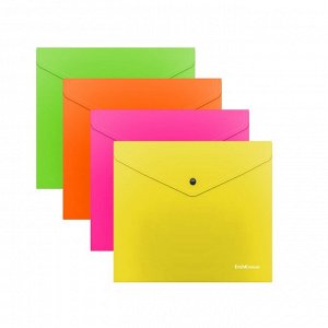 Папка на кнопке с6 180мкм "glossy neon"