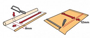 Как обрезать рулонные шторы по ширине