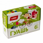 Гуашь 6 цв. по 15 мл.  Funny Friends ,11,5*8*4 см   ТМ &quot;Лори&quot;