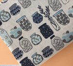 Ткань полулен с рисунком