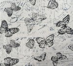 Ткань полулен с рисунком